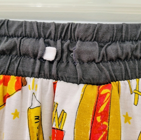 Little Sleepies Set : Pajama Top (XXL) and Pants (XL) Fast Foodies Novelty Print - Picture 3 of 11